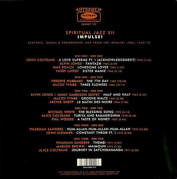 Various – Spiritual Jazz XII - Impulse! (Esoteric, Modal & Progressive Jazz From The Impulse! Label 1962-75) (3xLP) LP vinyl record, image 6 of 10