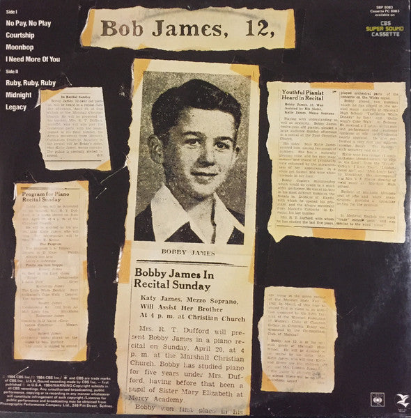 Bob James – 12 LP vinyl record, image 2 of 4