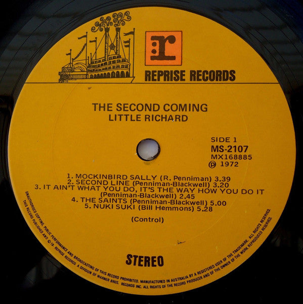 Little Richard – The Second Coming LP vinyl record, image 2 of 2