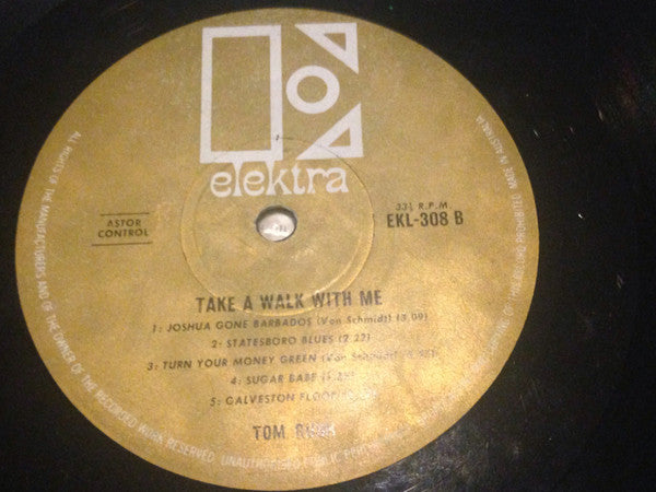 Tom Rush – Take A Little Walk With Me LP vinyl record, image 4 of 4