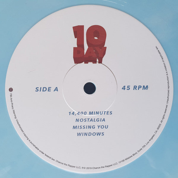 Chance The Rapper – 10 Day (2xLP) LP vinyl record, image 4 of 7