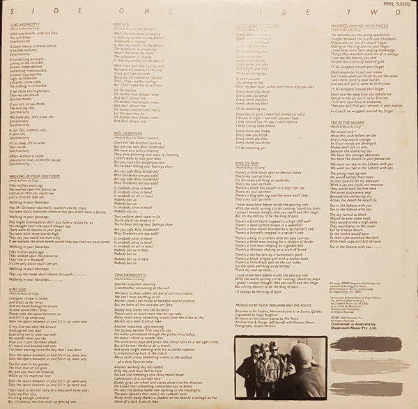 The Police – Synchronicity LP vinyl record, image 6 of 8