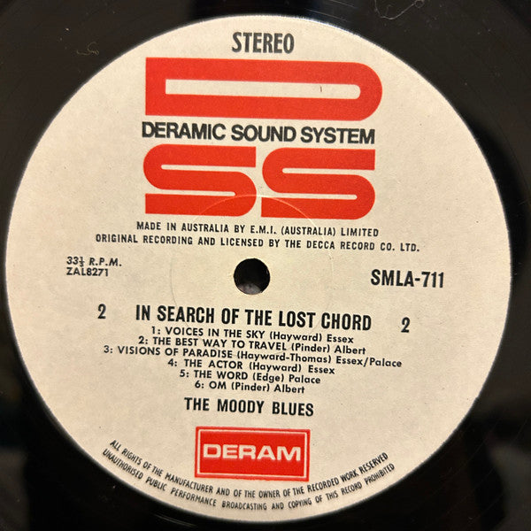 The Moody Blues – In Search Of The Lost Chord LP vinyl record, image 4 of 4