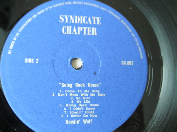 Howlin' Wolf – Going Back Home LP vinyl record, image 4 of 4