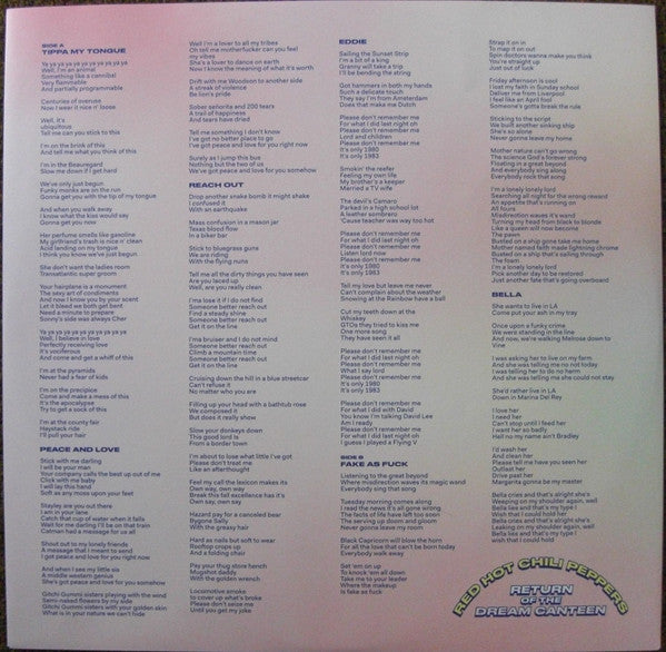 Red Hot Chili Peppers – Return Of The Dream Canteen (2xLP) LP vinyl record, image 7 of 10