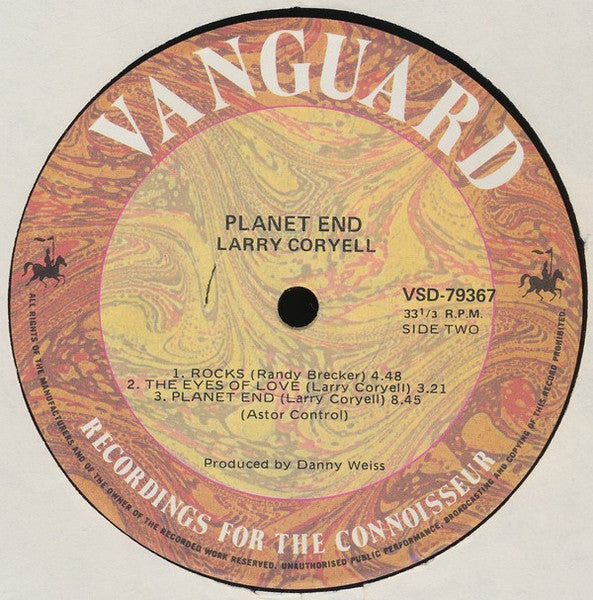 Larry Coryell – Planet End LP vinyl record, image 4 of 4