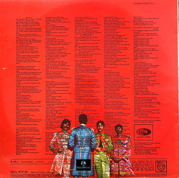 The Beatles – Sgt. Pepper's Lonely Hearts Club Band LP vinyl record, image 2 of 4