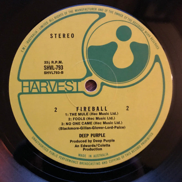 Deep Purple – Fireball LP vinyl record, image 6 of 8