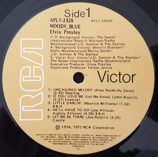 Elvis Presley – Moody Blue LP vinyl record, image 3 of 4