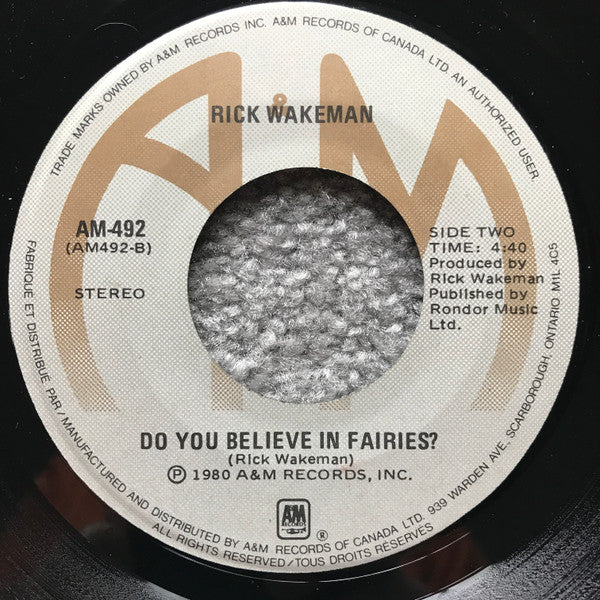 Rick Wakeman – I'm So Straight I'm A Weirdo 7" vinyl record, image 2 of 2