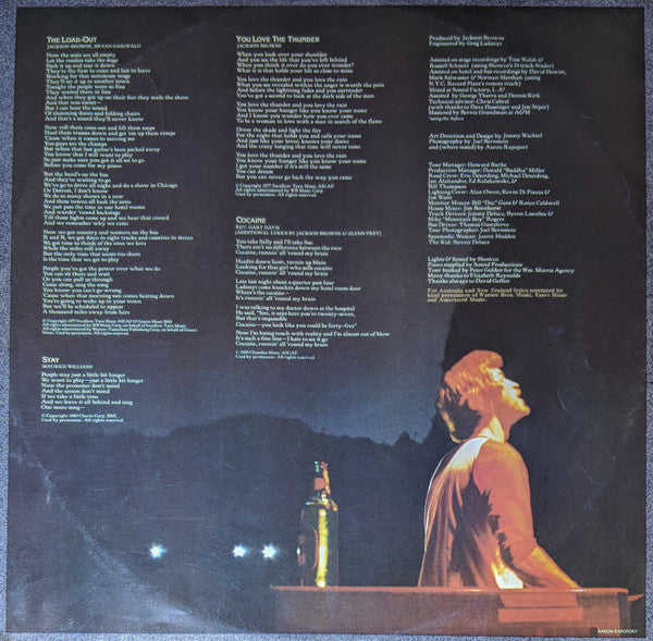 Jackson Browne – Running On Empty LP vinyl record, image 6 of 10