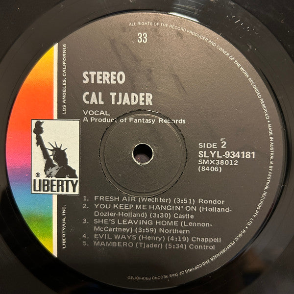 Cal Tjader – Tjader LP vinyl record, image 4 of 4