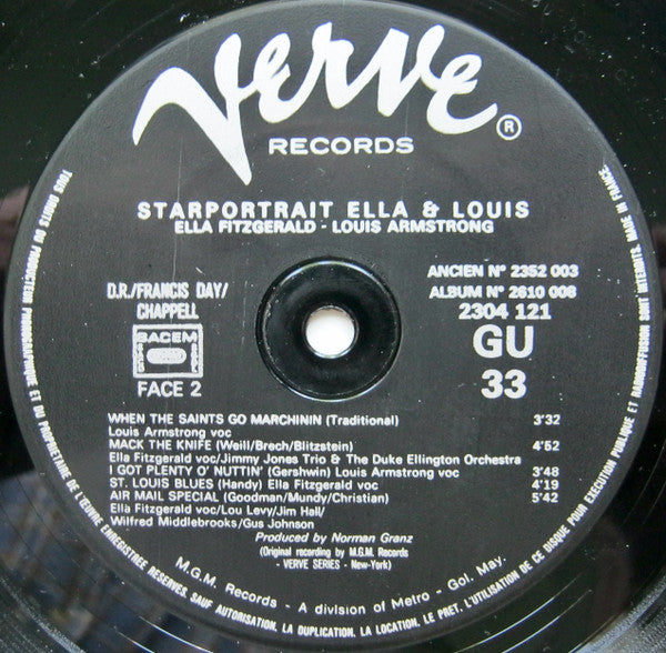 Ella Fitzgerald, Louis Armstrong – Starportrait Ella & Louis (2xLP) LP vinyl record, image 7 of 9