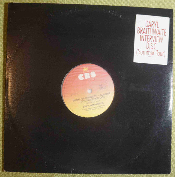 Daryl Braithwaite – Daryl Braithwaite - Summer Tour Interview Disc LP vinyl record, image 1 of 5