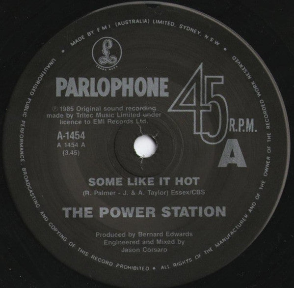 The Power Station – Some Like It Hot 7" vinyl record, image 1 of 2
