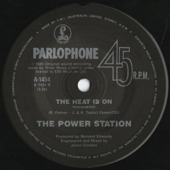 The Power Station – Some Like It Hot 7" vinyl record, image 2 of 2