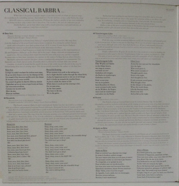 Barbra Streisand – Classical ... Barbra LP vinyl record, image 2 of 6