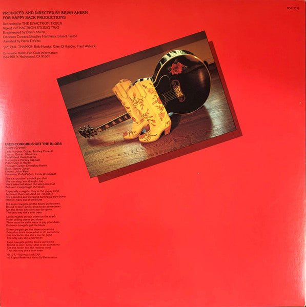 Emmylou Harris – Blue Kentucky Girl LP vinyl record, image 5 of 6