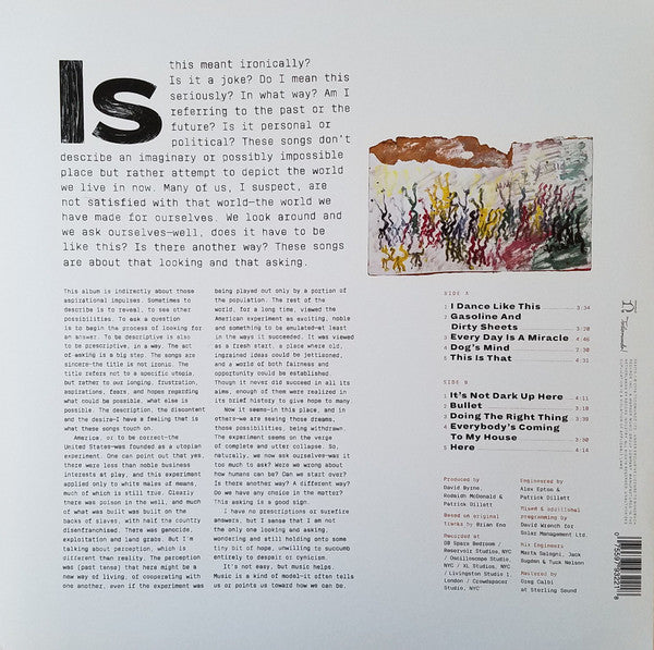 David Byrne – American Utopia LP vinyl record, image 2 of 8