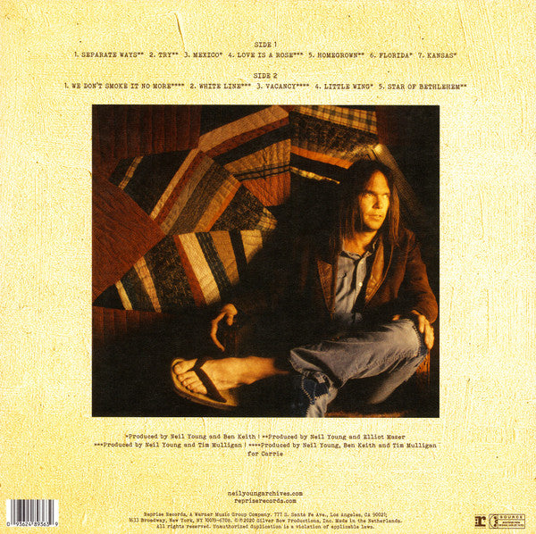 Neil Young – Homegrown LP vinyl record, image 2 of 7