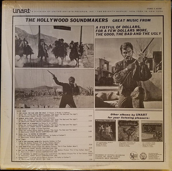 The Hollywood Soundmakers – Great Music From A Fistful Of Dollars / For A Few Dollars More / The Good, The Bad And The Ugly LP vinyl record, image 2 of 4