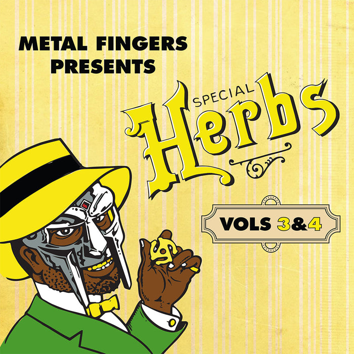 Mf Doom – Metal Fingers Presents: Special Herbs Vol. 3 & 4 (2xLP, Yellow Vinyl) LP vinyl record, image 1 of 3