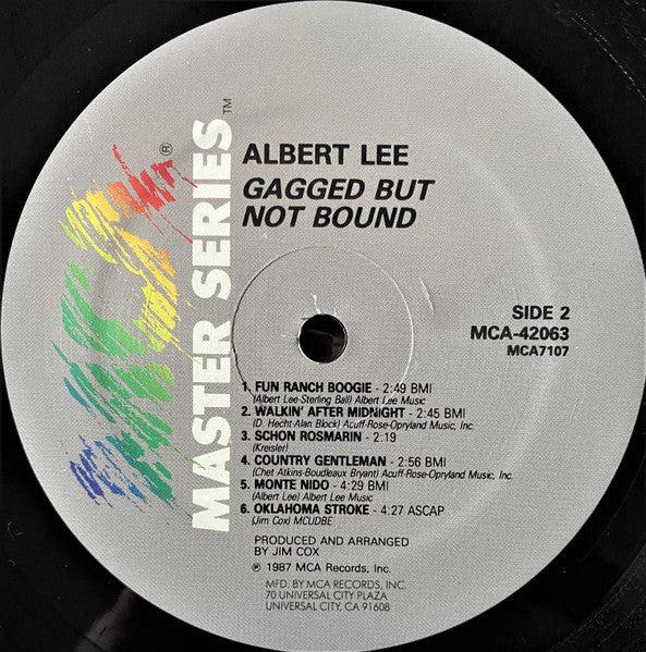 Albert Lee – Gagged But Not Bound LP vinyl record, image 4 of 6