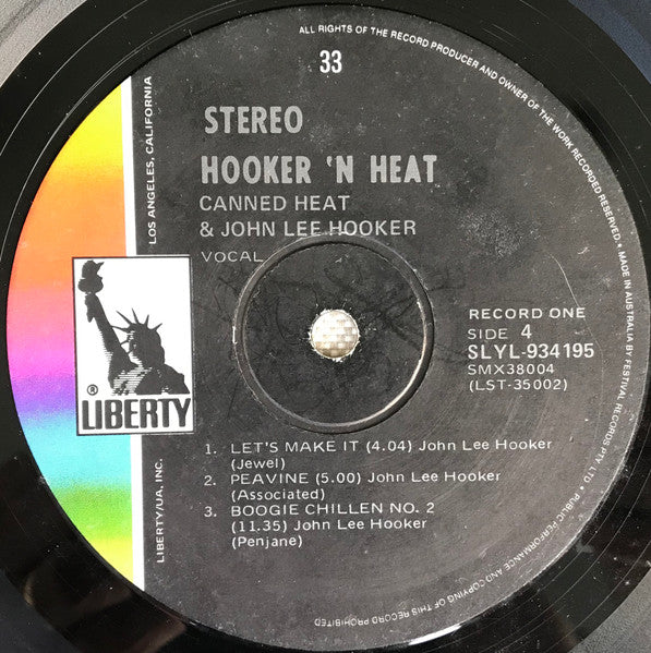 Canned Heat, John Lee Hooker – Hooker 'N' Heat (2xLP) LP vinyl record, image 8 of 8