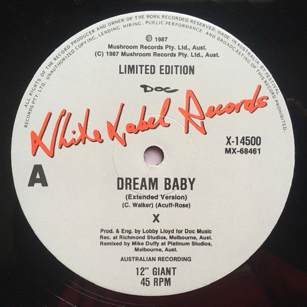 X – Dream Baby 12" vinyl record, image 3 of 4