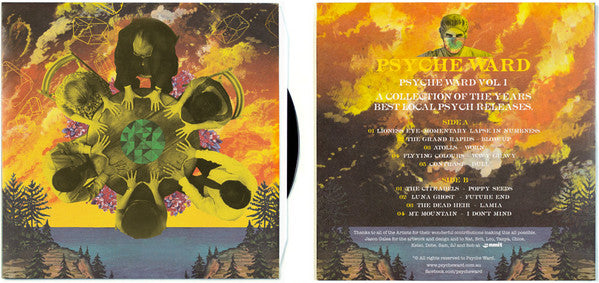 Various – Psyche Ward Vol. 1 LP vinyl record, image 2 of 2