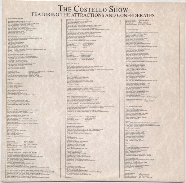 The Costello Show, The Attractions, The Confederates – King Of America LP vinyl record, image 5 of 6