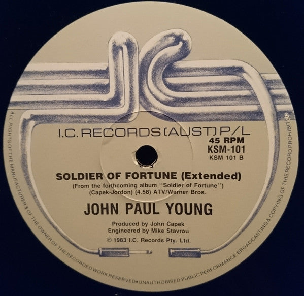 John Paul Young – Soldier Of Fortune 12" vinyl record, image 4 of 4