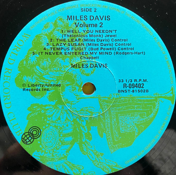 Miles Davis, J.J. Johnson, Art Blakey, Horace Silver, Percy Heath – Vol 2 LP vinyl record, image 4 of 4