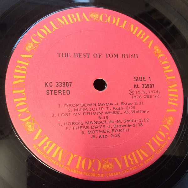 Tom Rush – The Best Of Tom Rush LP vinyl record, image 4 of 4
