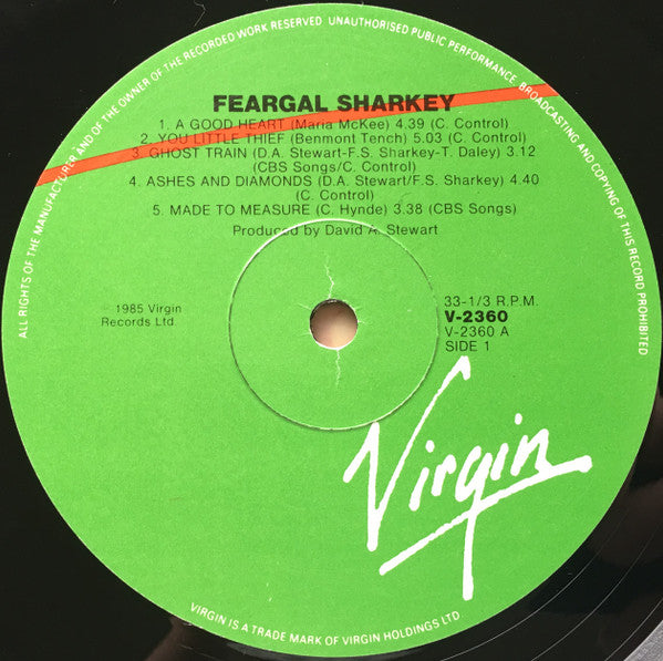 Feargal Sharkey – Feargal Sharkey LP vinyl record, image 3 of 6