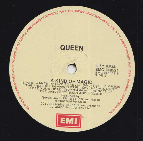 Queen – A Kind Of Magic LP vinyl record, image 8 of 8