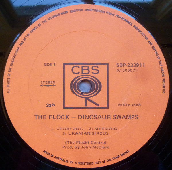 The Flock – Dinosaur Swamps LP vinyl record, image 4 of 4