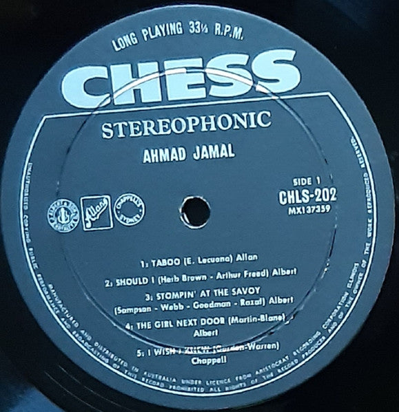 Ahmad Jamal – Ahmad Jamal LP vinyl record, image 3 of 3