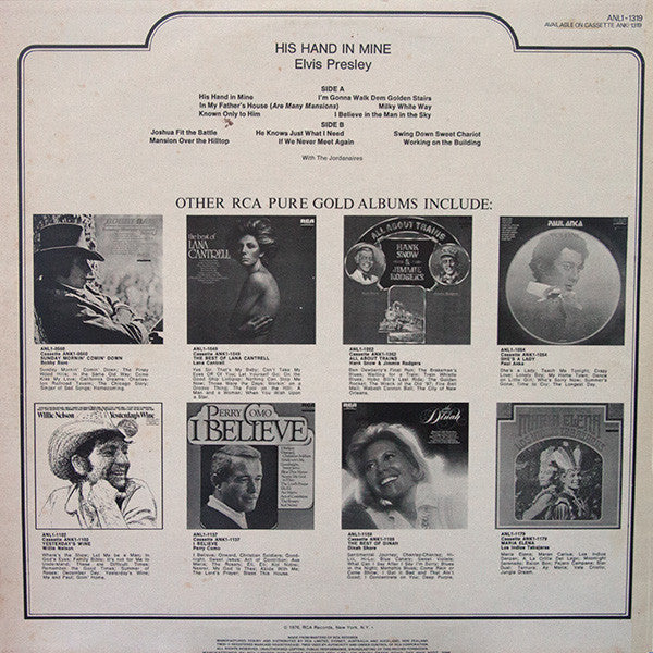 Elvis Presley – His Hand In Mine LP vinyl record, image 2 of 2