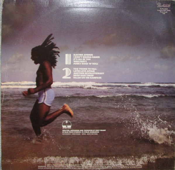 Eddy Grant – Killer On The Rampage LP vinyl record, image 2 of 6