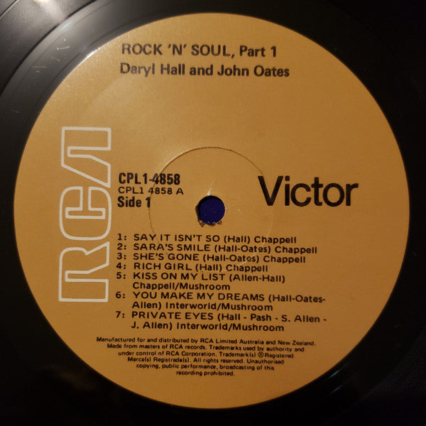 Daryl Hall & John Oates – Rock 'N Soul Part 1 LP vinyl record, image 3 of 8