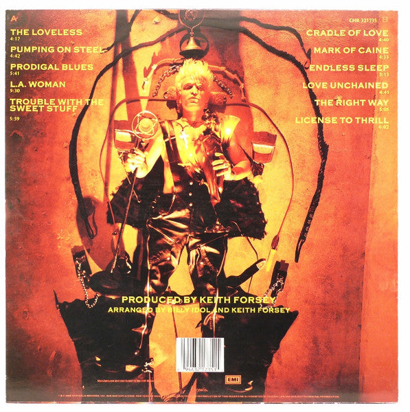 Billy Idol – Charmed Life LP vinyl record, image 2 of 6