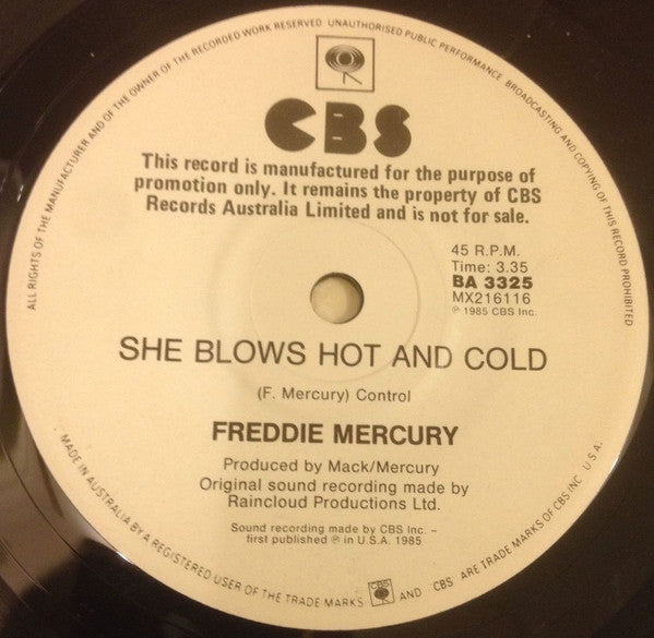 Freddie Mercury – Made In Heaven 7" vinyl record, image 4 of 4