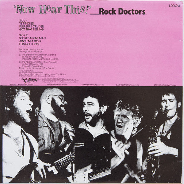 Rock Doctors – Now Hear This 12" vinyl record, image 2 of 4