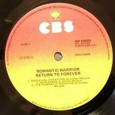 Return To Forever – Romantic Warrior LP vinyl record, image 3 of 3