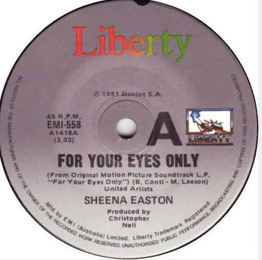 Sheena Easton – For Your Eyes Only