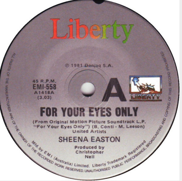 Sheena Easton – For Your Eyes Only