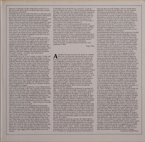 Johann Sebastian Bach, Members Of The Los Angeles Philharmonic, Pinchas Zukerman – 6 Brandenburghische Konzerte (2xLP) LP vinyl record, image 3 of 8