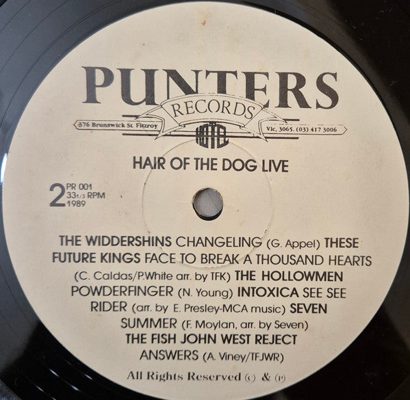 Various – Hair Of The Dog Live LP vinyl record, image 6 of 7