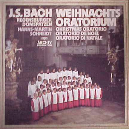 Johann Sebastian Bach, Regensburger Domspatzen, Hanns-Martin Schneidt – Weihnachtsoratorium - Christmas Oratorio (3xLP) LP vinyl record, image 1 of 3